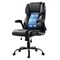 Black Height Adjustable Executive Desk Chair with Rocking Function and Comfortable Foam Seat